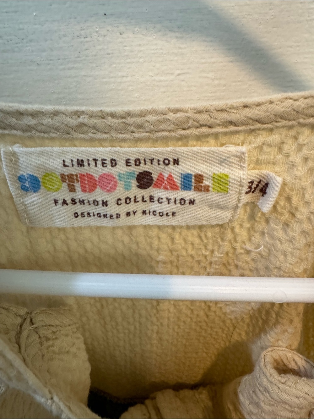 Retro Daisie Girls Colorblock Cotton Gauze Romper Size 3/4 - Picture 2 of 8